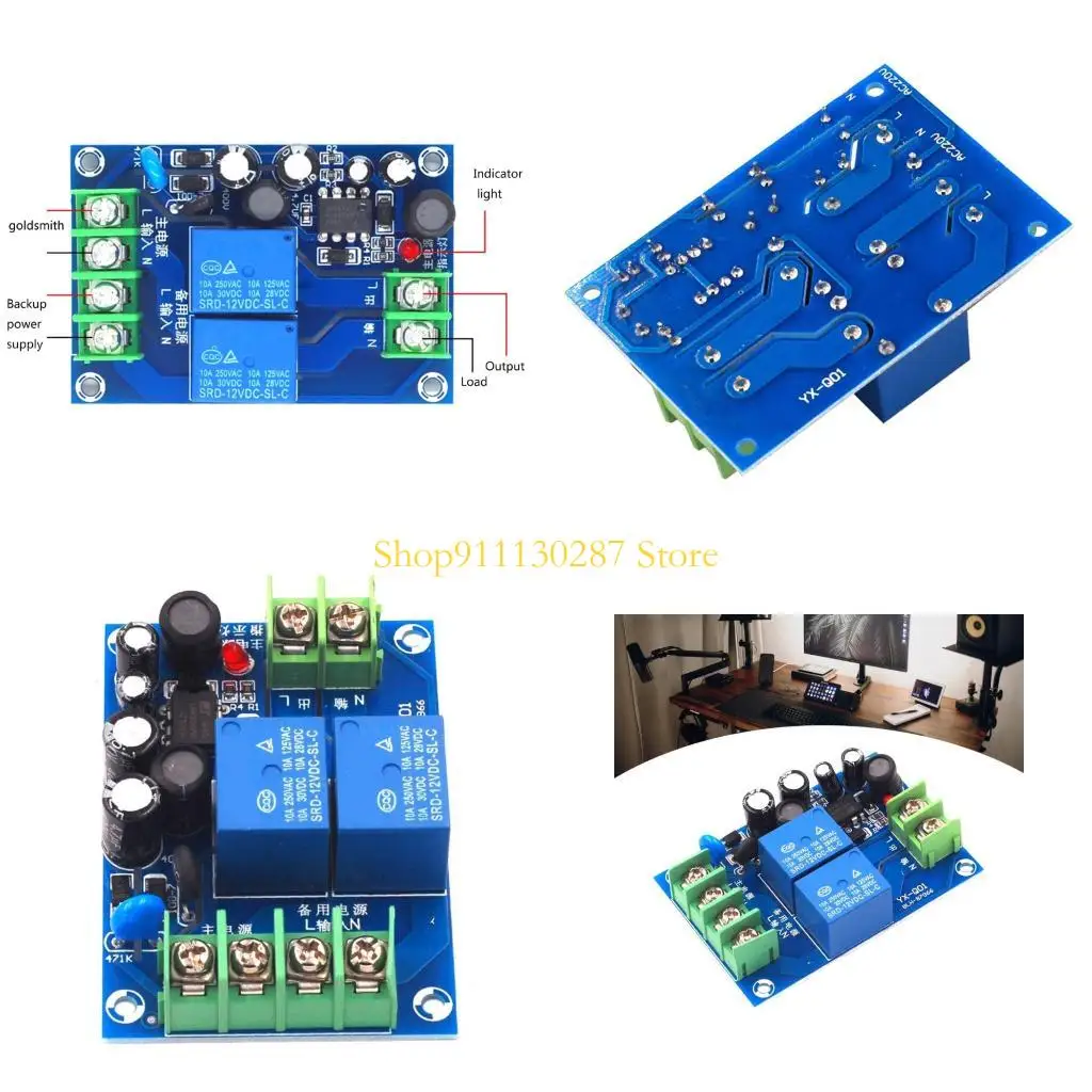 J1HC INTELIGENT CONTROLADOR TRANSFERENCIA POWER 10A Módulo conmutación automática para suministro copias