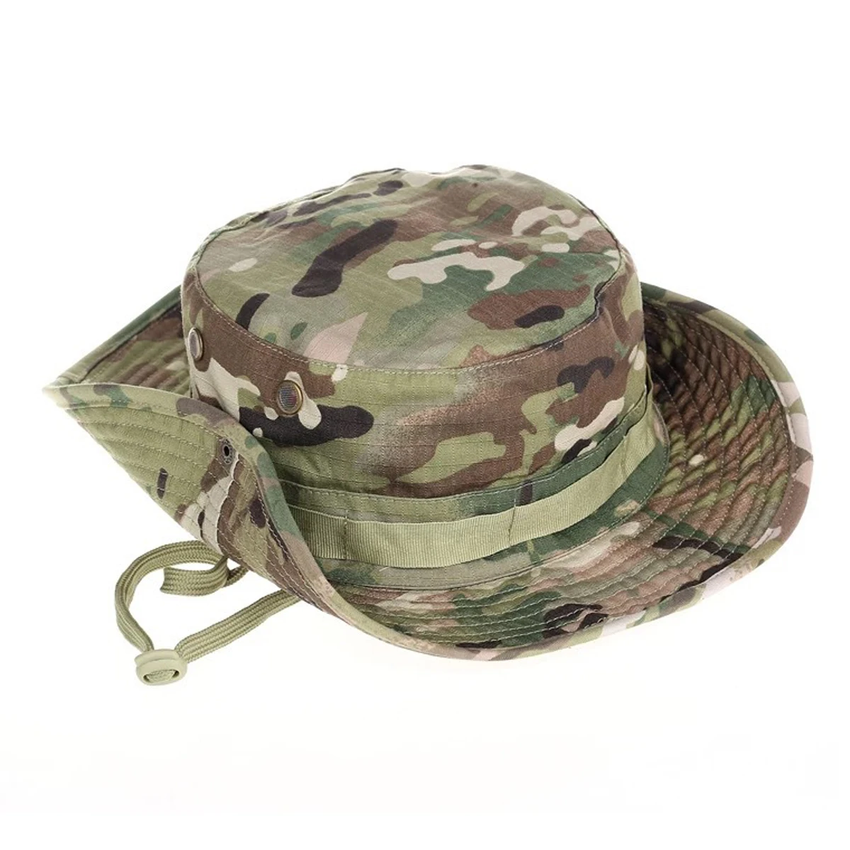 Sombrero Boonie militar de ala ancha Airsoft francotirador camuflaje gorras tácticas cubo Camping caza Multicam montañismo pesca sombrero - imagen 2