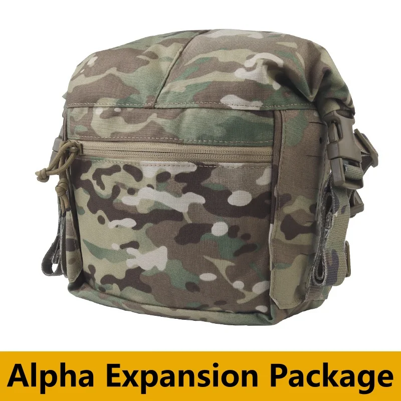 Kit de expansión MOLLE, bolsa de rollo grande, arnés X acolchado, accesorios de aparejo de pecho para acampar al aire libre, paquete de expansión Alpha - imagen 2