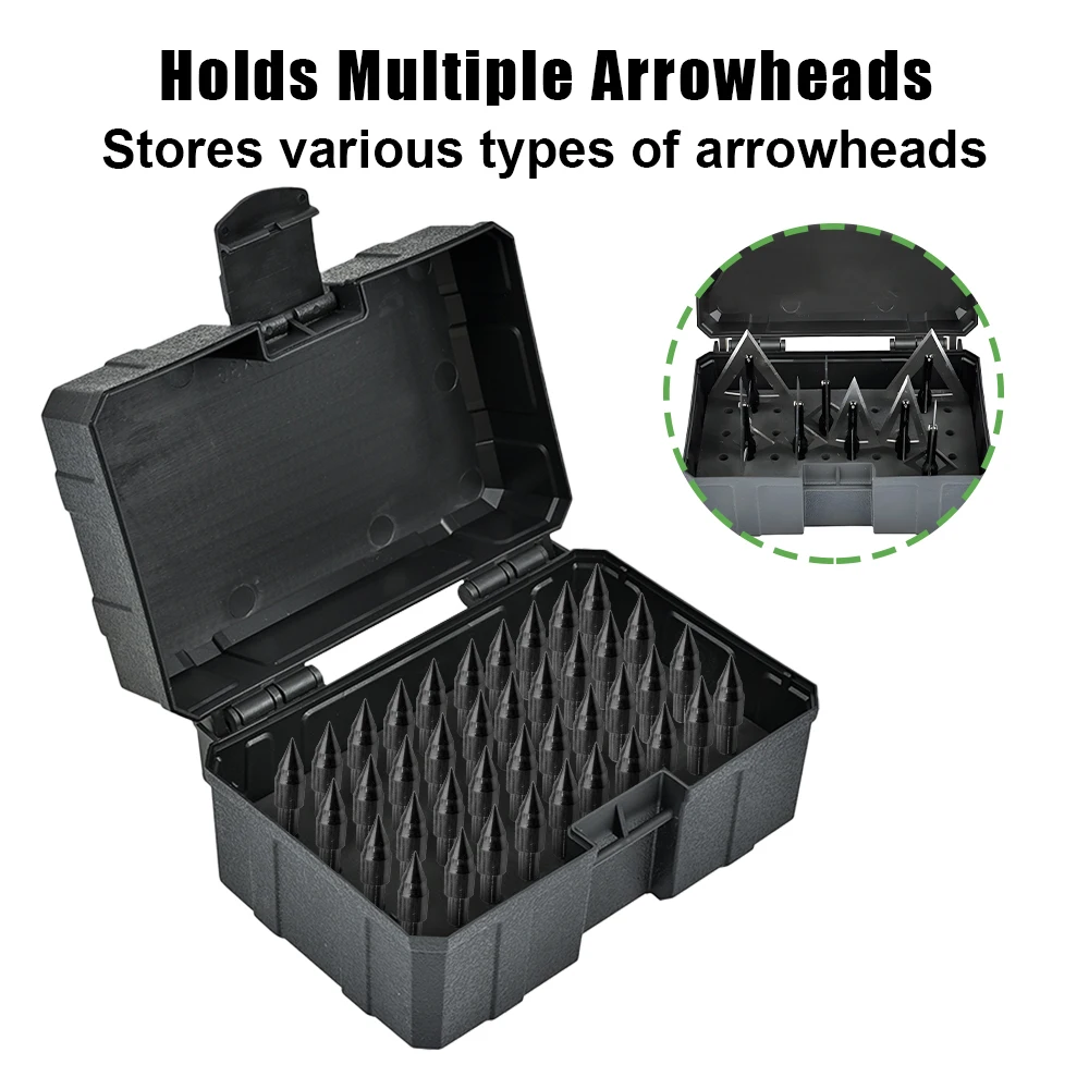 Caja de Almacenamiento para Puntas de Flecha, Contenedor de Puntas de Flecha, Estuche Rígido de ABS, Organizador de Puntas de Flecha, Soporte para Flechas para Caza con Arco - imagen 2