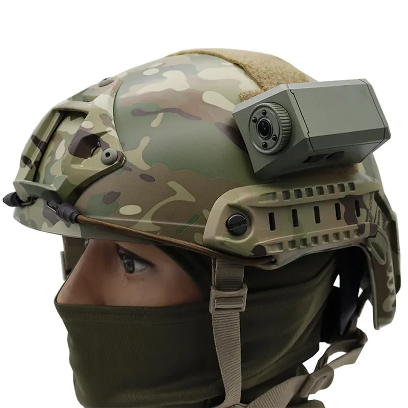Cámara táctica para casco de caza con gancho, ángulo ajustable, cámara decorativa para casco rápido, vídeo HD de 1080P, montaje superior/lateral - imagen 4