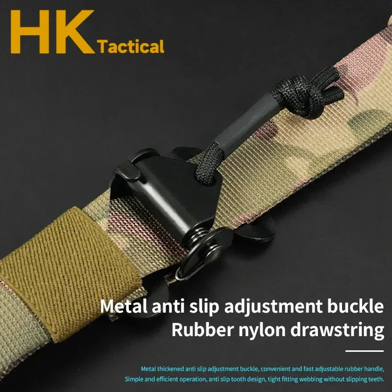 Correa táctica QD Sling, armas extraíbles, liberación rápida, correa de hombro 500D de 2/1 punto, correa multifunción portátil para exteriores - imagen 5