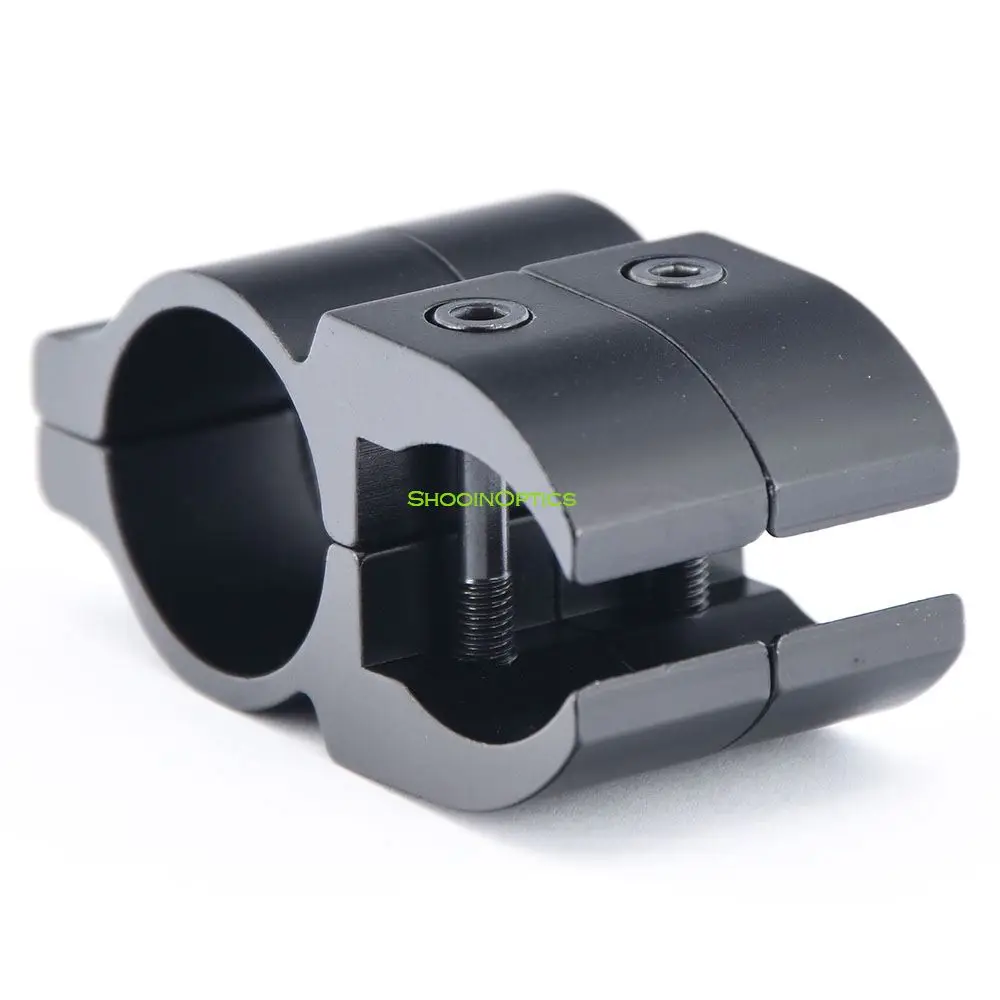 Shooin Optics Scope Anillo de tubo de 1 pulgada y 25,4 mm Cola de milano Montaje de 3/8" Desmontable Transparente Mate - imagen 5