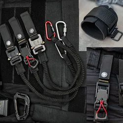 Mosquetón táctico antideslizante – Gancho antipérdida para outdoor