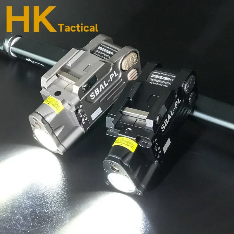 Linterna táctica colgante de SBAL-PL, luz láser roja constante/estroboscópica LED para arma, Camping al aire libre, caza, explorador, carril de 20MM - imagen 4