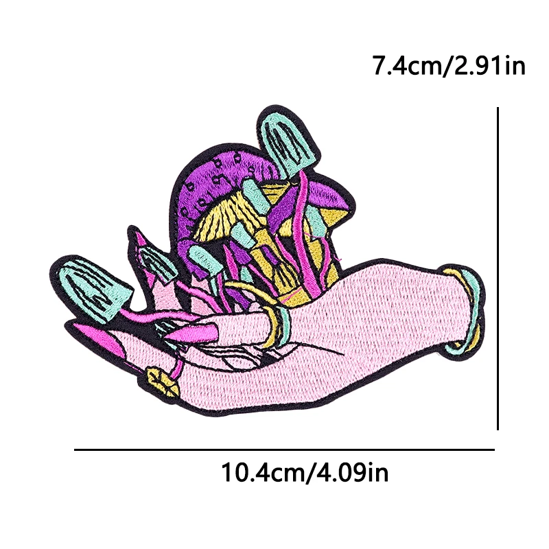 Parche bordado de aventura para velero, parches para planchar para chaqueta al aire libre, diseño escénico náutico, pegatinas decorativas con vista al mar de montaña - imagen 4