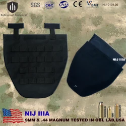 Real NIJ IIIA.44 Magnum PE Panel de armadura de ingle y cadera ligero a prueba de balas protección táctica para seguridad autodefensa militar