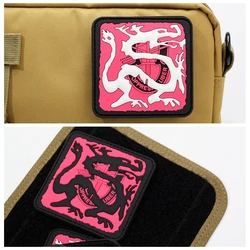 Parches de gancho y bucle de dragón, tácticas Ronin, insignia de moral de PVC, mochila, decoración de ropa, parche adhesivo noctilucente diy