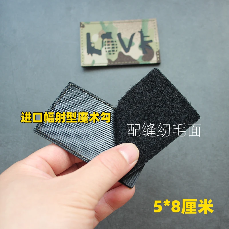 Parche para brazalete con insignia de calavera con personalidad de camuflaje grabado láser reflectante infrarrojo IR - imagen 3