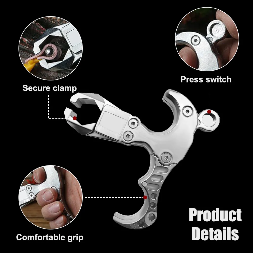 Liberador de dardos de pescado profesional, ayuda de liberación de pulgar de 4 dedos, carrete de pesca rápido, gatillo de tirachinas, accesorios de pesca - imagen 3