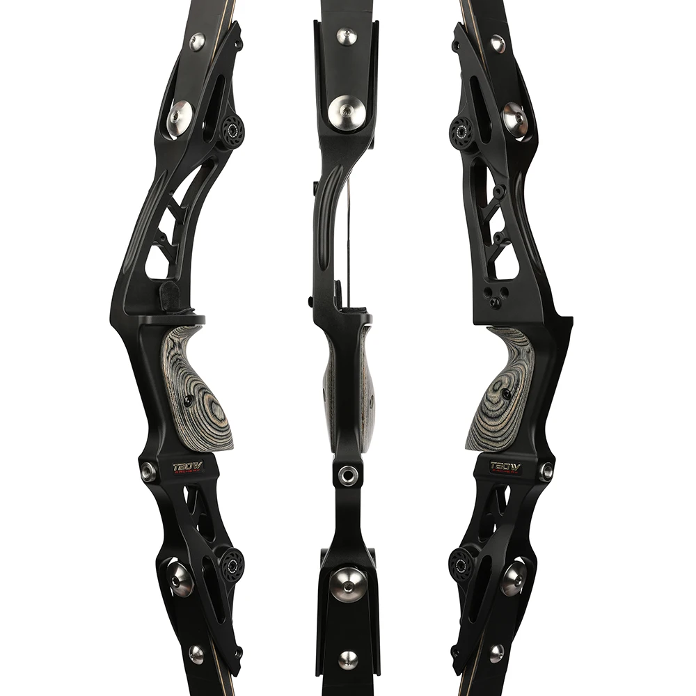 Arco recurvo ILF de 62 ", 25-60 libras, arco de caza de 19 ", elevador CNC, extremidades de bambú Gordon, tiro con arco RH, tiro competitivo, arco Takedown - imagen 5