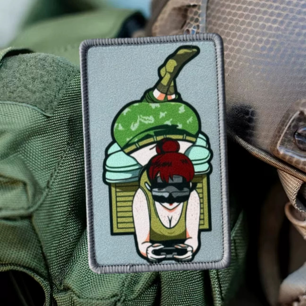 Parche táctico anime Be Your Dog insignia moral con velcro para casco - imagen 5