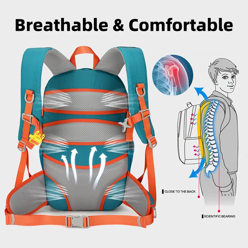 Mochila de senderismo ligera para viaje, escalada y laptop - imagen 3