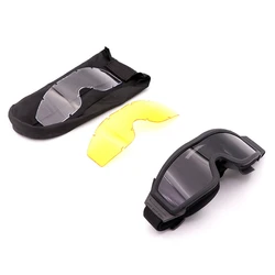 Gafas tácticas airsoft de lentes intercambiables antivaho y antipolvo