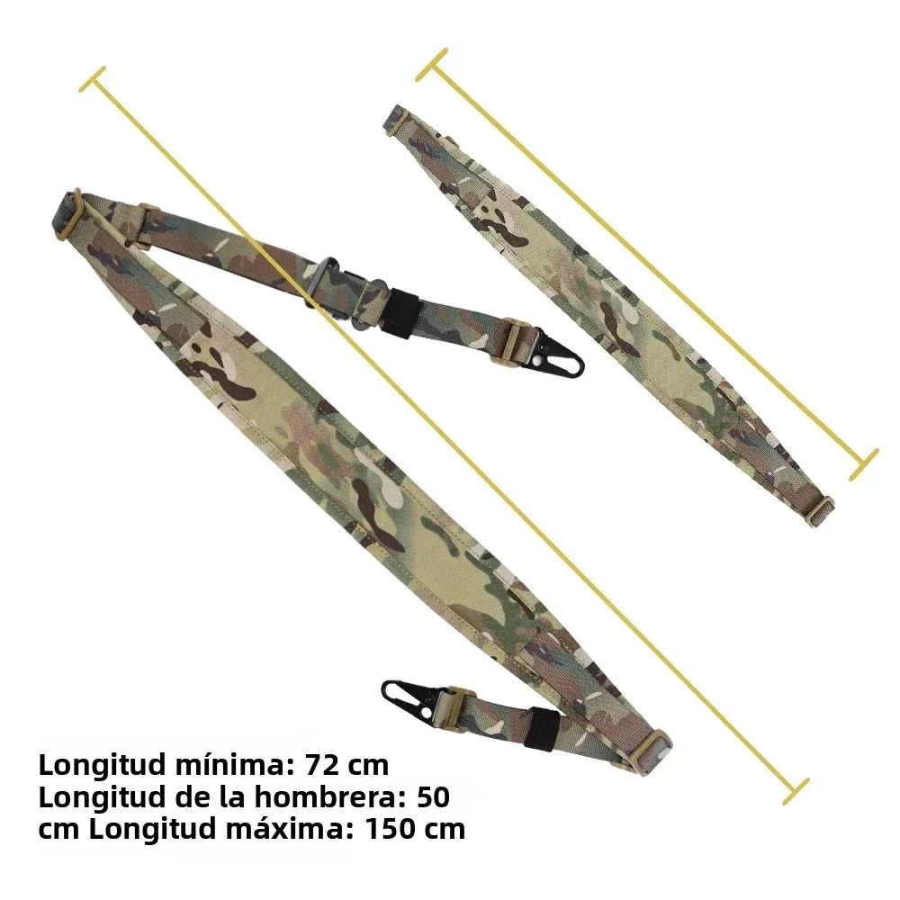 SINAIRSOFT-eslinga táctica para Rifle de caza, correa de equipo de tiro Modular de combate acolchada extraíble de 2 puntos, accesorios Airsoft - imagen 3