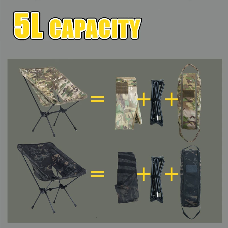 Bolsa de almacenamiento de equipo táctico de 5L, bandolera para deportes al aire libre, bolsa colgante funcional portátil, bolsa para accesorios de caza y acampada - imagen 4