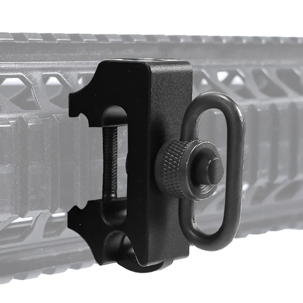 Adaptador de montaje giratorio de eslinga de separación rápida, correa para Rifle QD de 1,25 pulgadas, accesorio de anillo de eslinga, riel Picatinny de 20mm, accesorios para pistola de caza - imagen 4