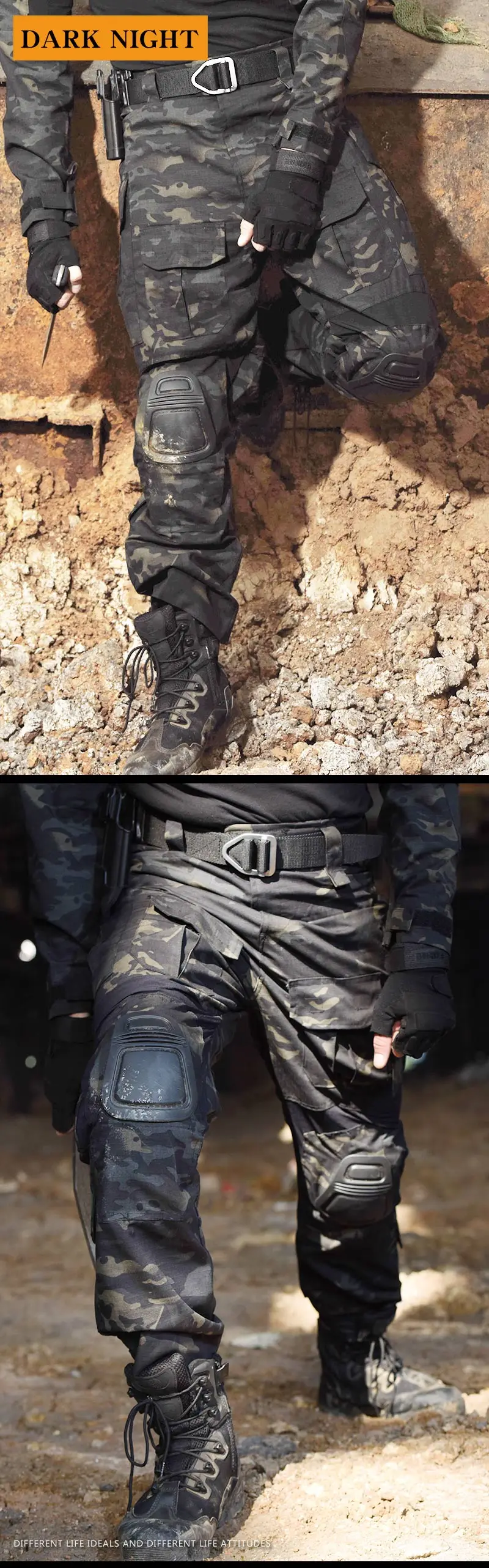 Pantalones Tácticos - Vista superior