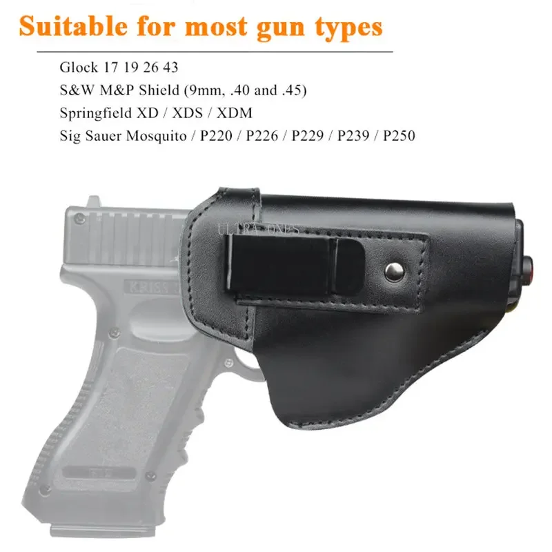 Pistolera de caza Airsoft para Glock 17 19 26 43 Sig Sauer Mosquito P220 P226 P229 P239 P250 - imagen 3