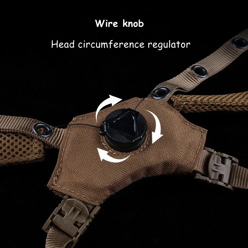 Equipo Wendy FAST MICH casco correa para la barbilla sistema de suspensión ajustable caza táctica casco Airsoft accesorio de repuesto - imagen 5