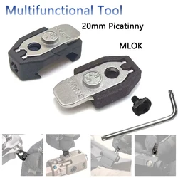 NANO Herramienta Ajuste Rápido Multifuncional Rail Picatinny MLOK 20mm