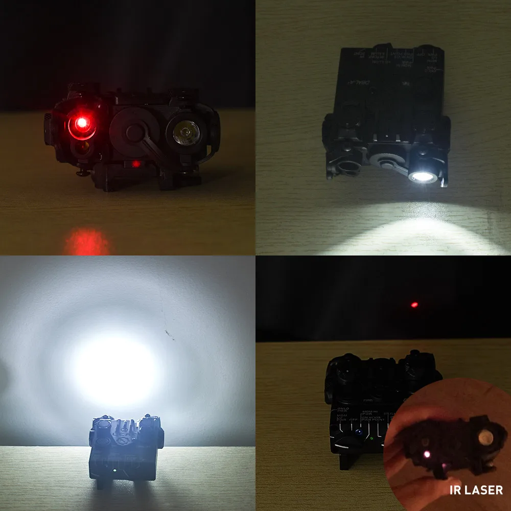 Puntero de mira IR táctico totalmente metálico, rojo, verde, azul, estroboscópico, linterna LED blanca, indicador WADSN, accesorios Airsoft - imagen 5