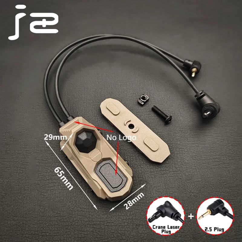 Interruptor remoto de presión de botón de doble función Axon táctico, riel de 20mm para Surefir M300 M600 DBAL-A2 PEQ15 2,5 3,5 MM SF PLUG - imagen 4