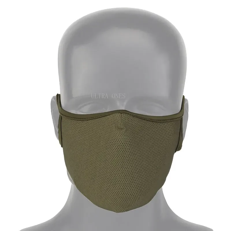 Máscara de tiro táctica para exteriores, transpirable, a prueba de polvo, elástica, para caza, protección facial, Airsoft, combate, almohadilla de silicona - imagen 5