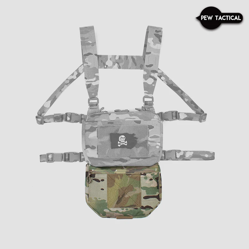 Chaleco táctico PEW, riñonera FCPC V5, bolsa para el vientre, portadores de placa, bolsillo para el pecho, bolsa de caída, gancho con bucle UA28 - imagen 3