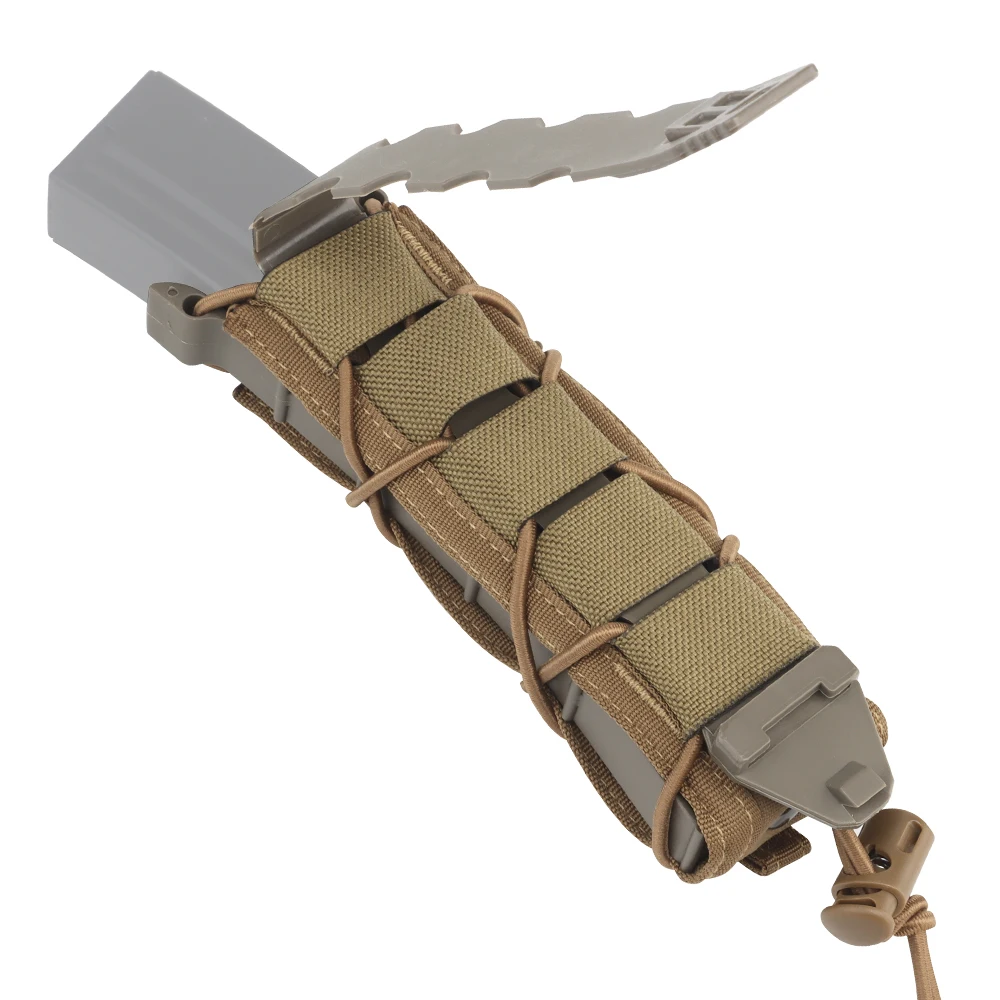 Bolsa táctica Molle MP5 MP7 para pistola extendida, 9mm, 45, bolsa larga Mag, accesorios de caza militar Airsoft - imagen 5