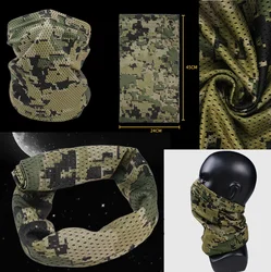 Mascarilla táctica de camuflaje de Nuevo México, funda para el cuello, protección UV, pesca, ciclismo, secado rápido, protección solar, bufanda