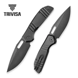 TRIVISA Gecko cuchillo plegable M390 de titanio EDC