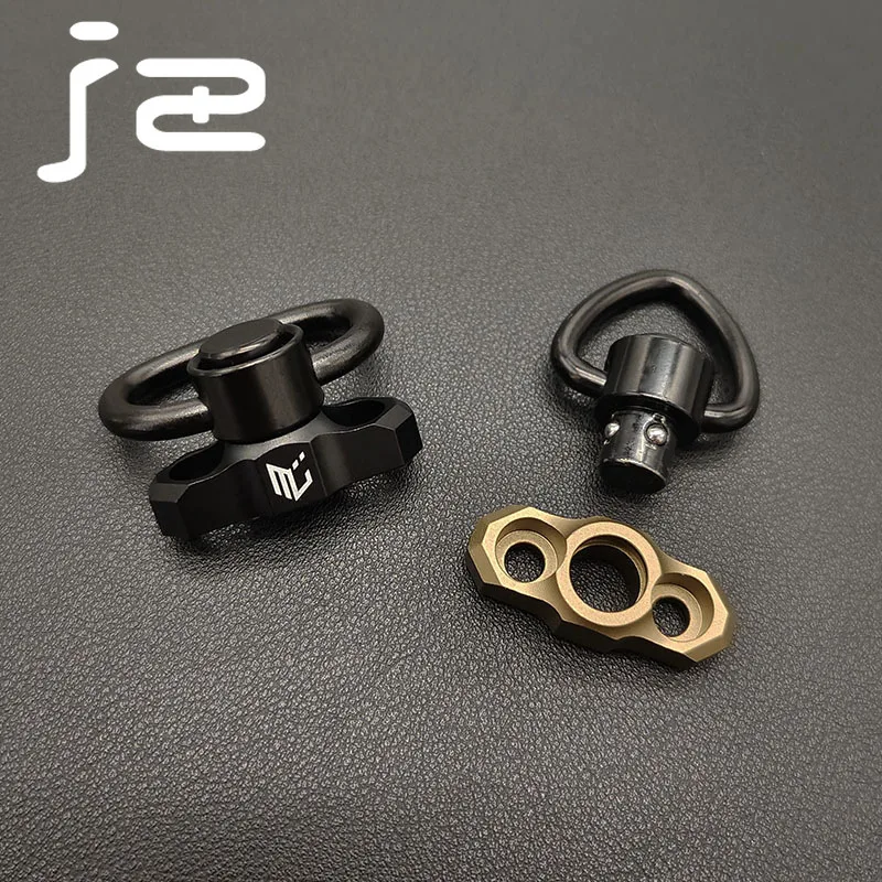 Soporte táctico de Metal QD para Base de montaje MLOK, hebilla de correa giratoria, botón de liberación rápida, accesorios AR15 para caza al aire libre - imagen 5