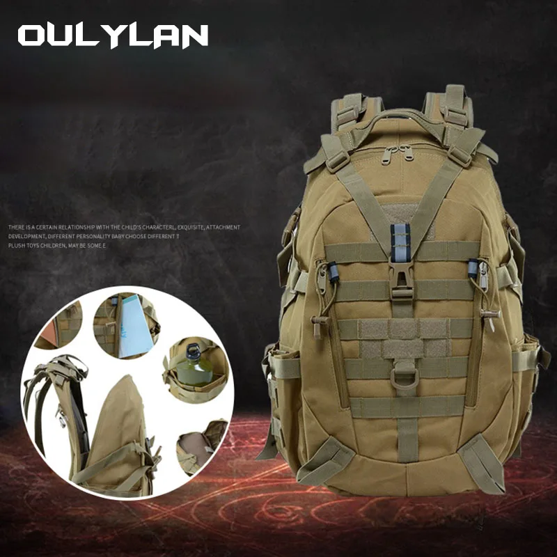 Mochila de ciclismo multifuncional para hombre, equipo de camuflaje 900D para exteriores, senderismo, Camping, montañismo, deportes tácticos - imagen 2