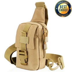 Bolsa de pecho táctica MOLLE para senderismo y camping