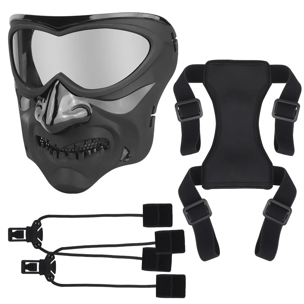 Máscara de cara completa táctica Airsoft para BB Gun, juego CS, Cosplay, fiesta de disfraces, decoración de Halloween - imagen 3