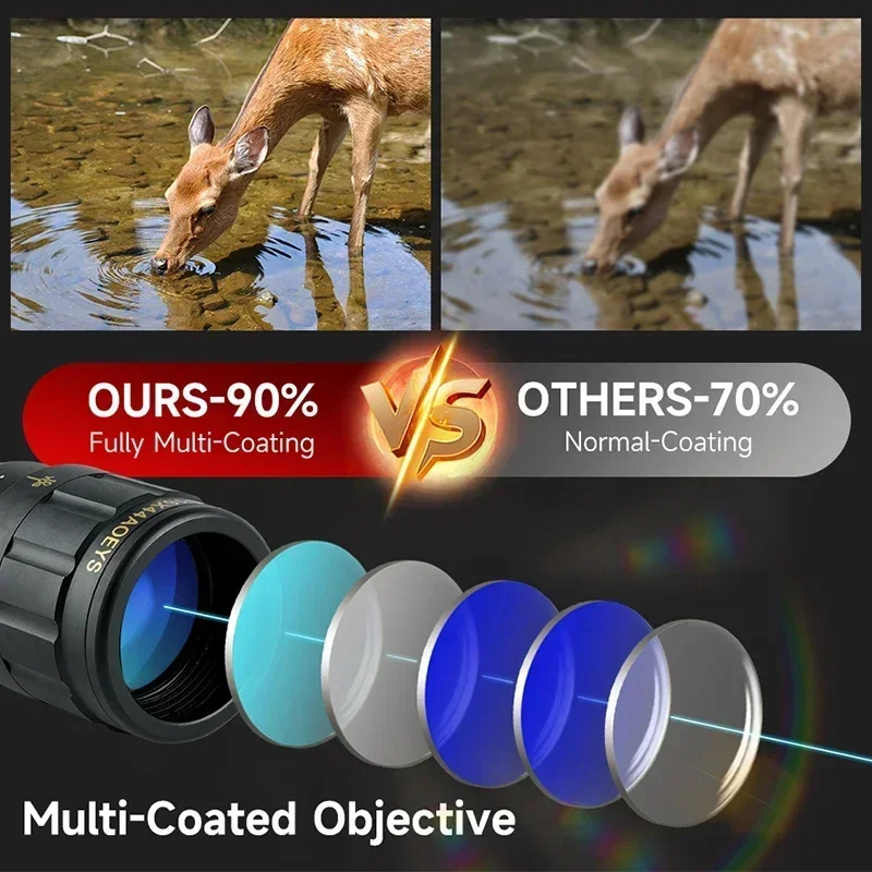 Mira óptica de caza 4-16X44AOEYS, retícula de pelo cruzado ajustable, accesorios tácticos, mira telescópica para Airsoft, color rojo y verde - imagen 3