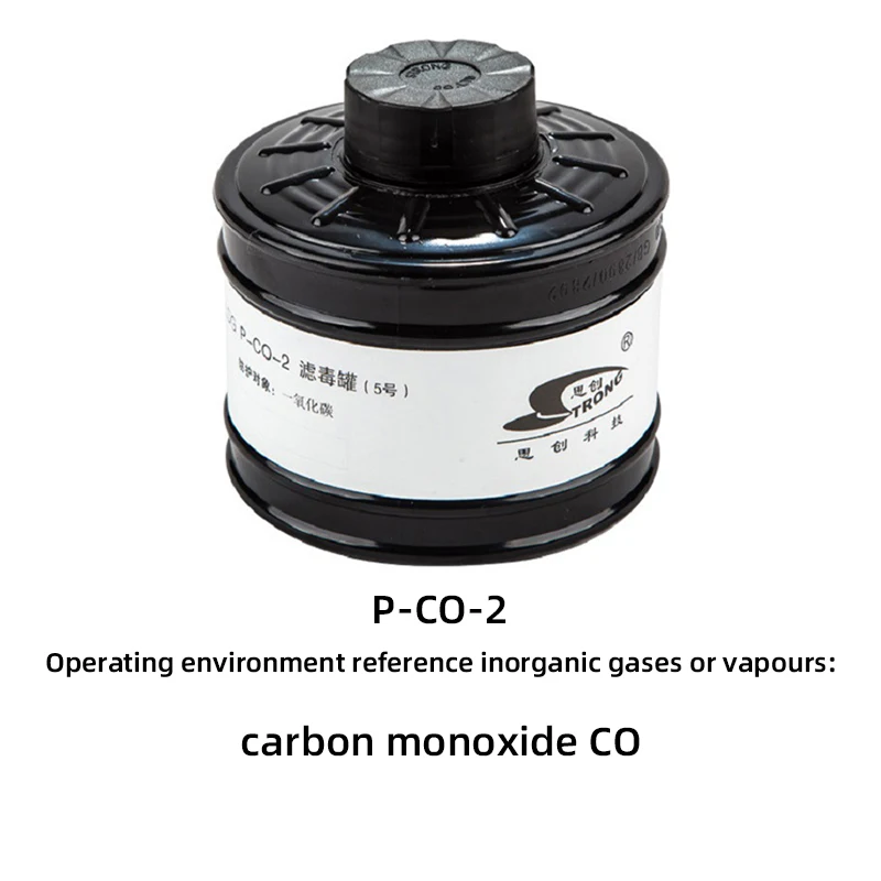 Mascarilla de Gas MF14 de aleación negra, interfaz de 40MM, cartucho de filtro de Gas orgánico ácido de amoníaco, filtros reemplazados, accesorios de protección de seguridad - imagen 4