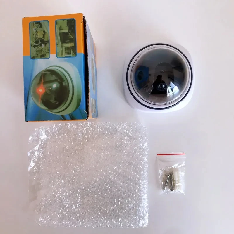 Mini cámara CCTV simulada Led con Flash creativo, alimentación a través de pilas AAA, sistema de seguridad auxiliar para el hogar y la Oficina, cámara domo falsa - imagen 2