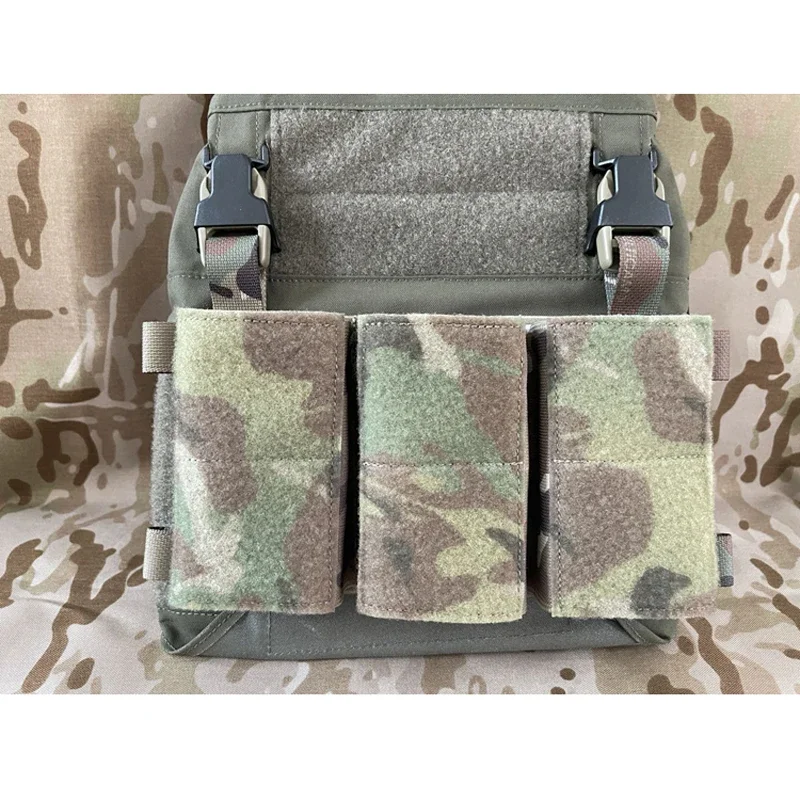 Bolsa táctica para revistas Airsoft FCSK, chaleco LV119 AVS 5,56/7,62/AK47, Panel frontal, Triple cargador, bolsa de repuesto, equipo - imagen 4