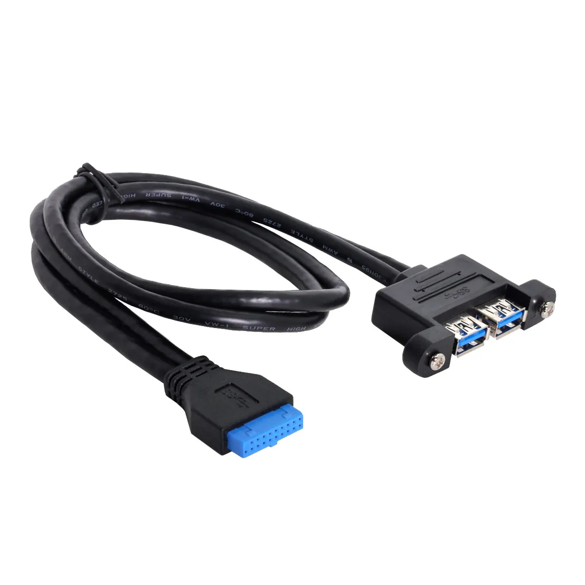 Chenyang 2PORT USB 3,0 tipo de Panel placa base 20P Cable de 50cm - imagen 5