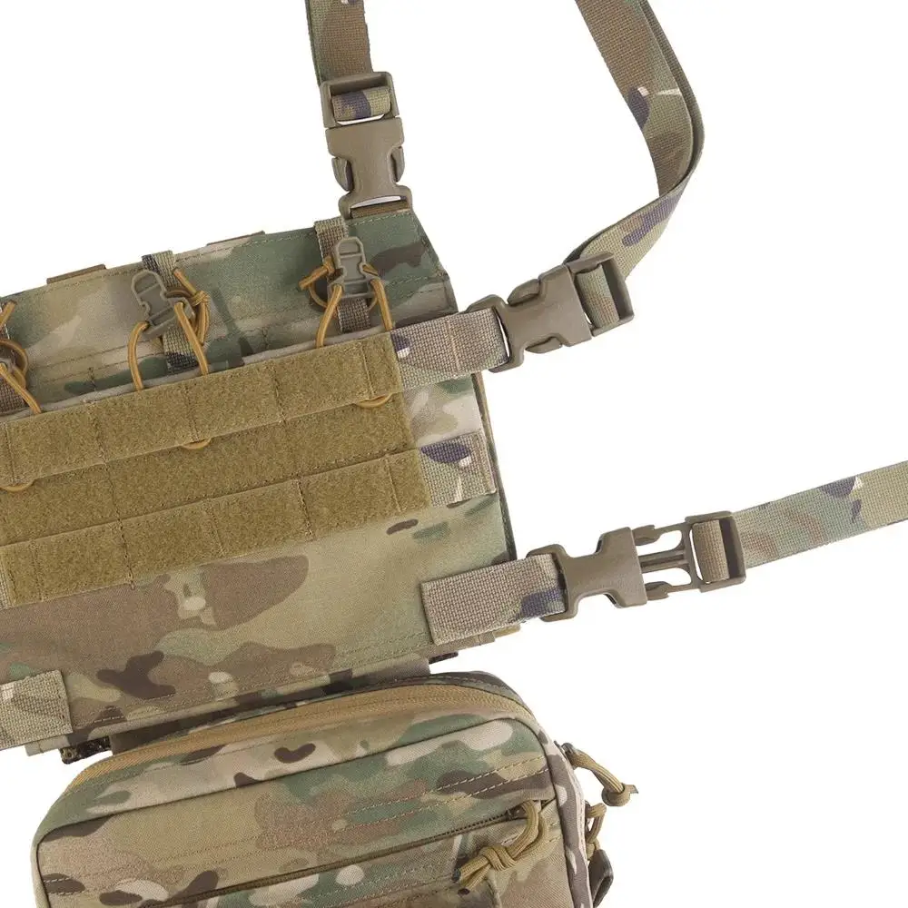 Chaleco de Combate de Asalto Modular Serie R, equipo de aparejo de pecho táctico, liberación rápida, bolsa de revista 556, caza, tiro, Airsoft - imagen 4