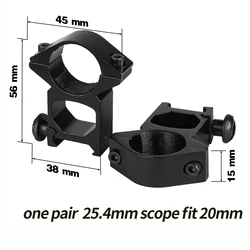 Montura cola de milano 30mm anillas – Alta y baja perfil mira