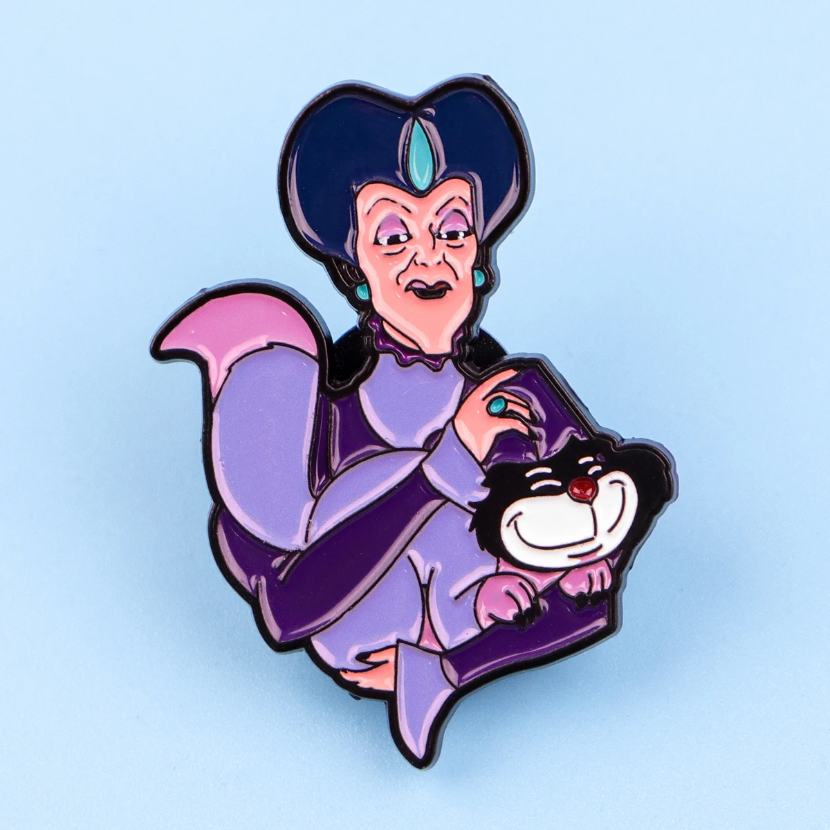 Alfileres esmaltados de gato negro, broche de animales de dibujos animados, Pin de solapa de Metal, insignia, accesorios para mochila, joyería, regalos para amigos, 2 uds. - imagen 4