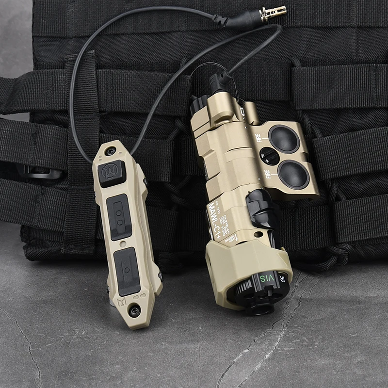 WADSN MAWL-C1 indicador de Metal interruptor de doble función linterna Surefir enchufe SF botón de presión láser de 2,5mm punto rojo verde azul IR - imagen 4