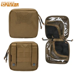 Bolsa Táctica SPANKER 500D Molle, Bolsa de Cintura, Botiquín de Primeros Auxilios, Bolsa de Herramientas EDC para Exteriores, Bolsa Compacta para Chaleco/Mochila, Caza