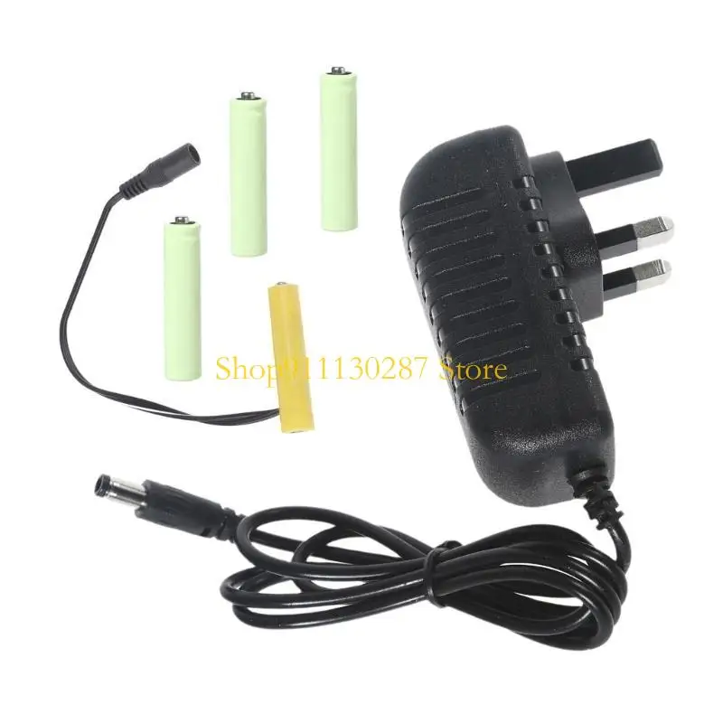 J1HC AAA Battery Eliminators Cable Replace 4Pcs 1.5V AAA Batteries for LED Light Toy - imagen 2