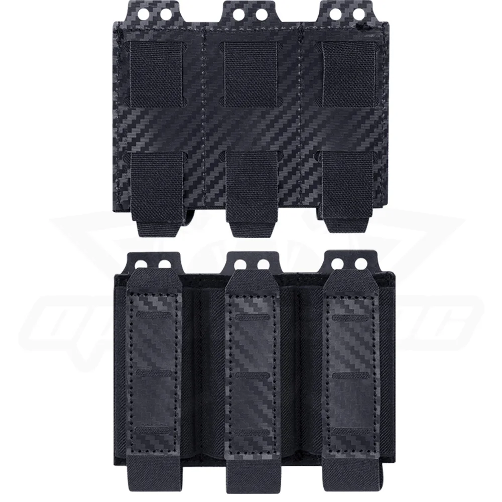 OPHIDIAN MOLLE System 9mm Triple cargador bolsa fibra de carbono caza pistola de aire equipo al aire libre - imagen 4