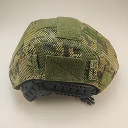 Funda táctica malla camuflaje mexicano para casco FAST exterior