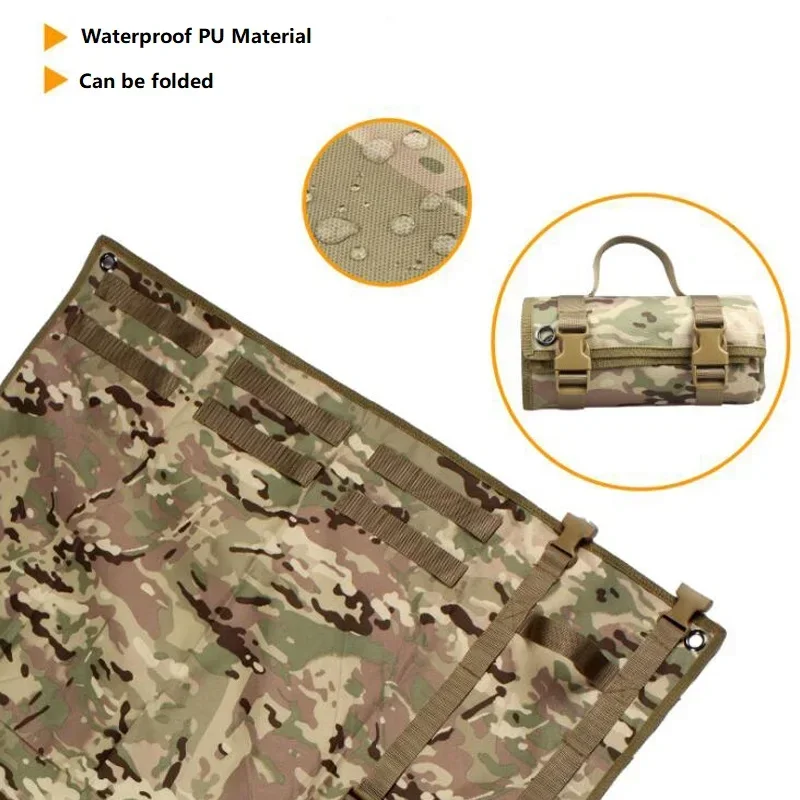 Estera de tiro enrollable, manta de tiro compacta, estera de caza a prueba de humedad, almohadilla portátil antideslizante para tiro y caza - imagen 5